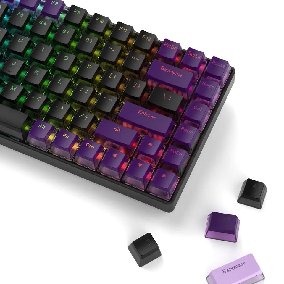 Pudding Keycaps 165 PCs High Quality Dye-Sublimation OEM Profile for Mechanical Keyboards