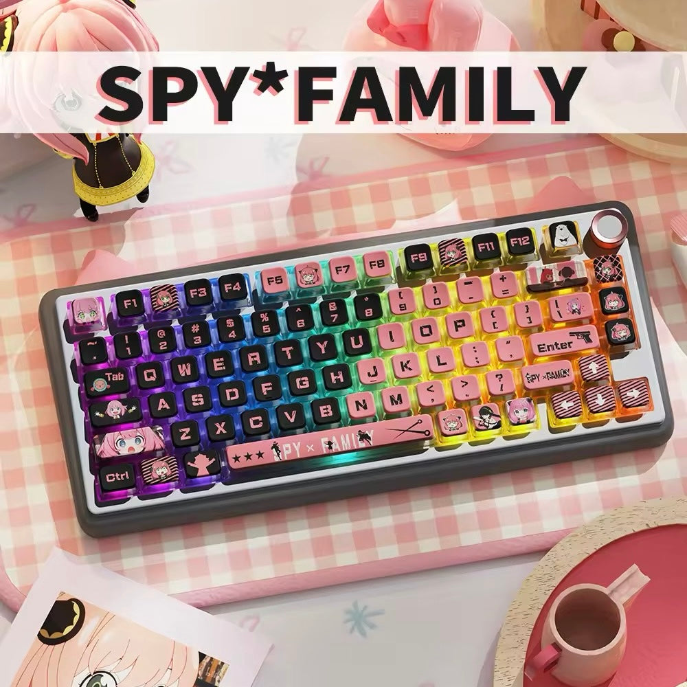 Spy x Family Pudding Keycaps 122 PCs For Mechanical Keyboards