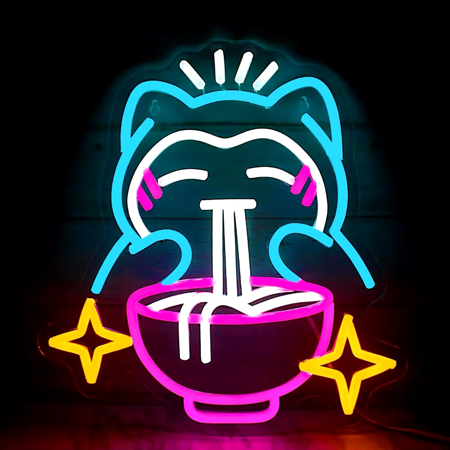 Custom LED Neon Sign | Anime LED Sign For Office | Gamer Home Decor | Pokemon Snorlax Theme