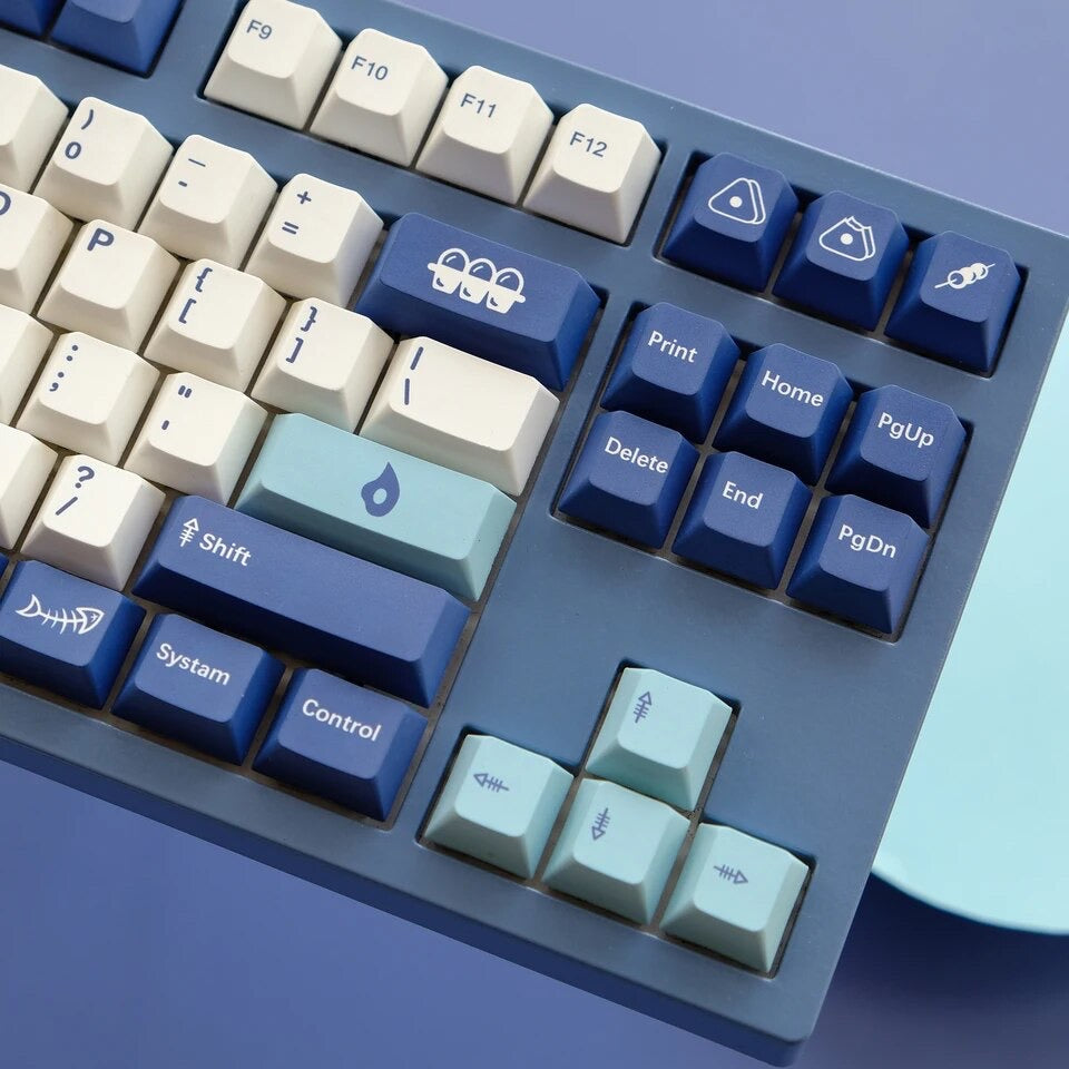 Keys l 129 Keycap Set Sea Whale Theme | Cherry Profile | Dye-Sublimation