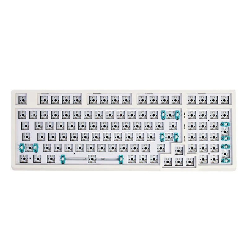 Keebs | 100% Mechanical Keyboard Kit | 100% Layout 98 Keys | 3 Mode Wireless RGB | Switches Optional
