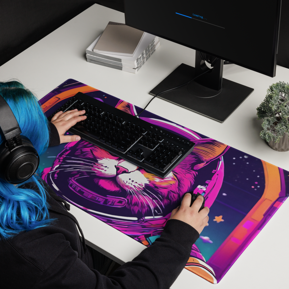 Deskmat | Space Cat Desk Mat SC-4 | Gaming Pad For Laptop Computer |  High Quality Print
