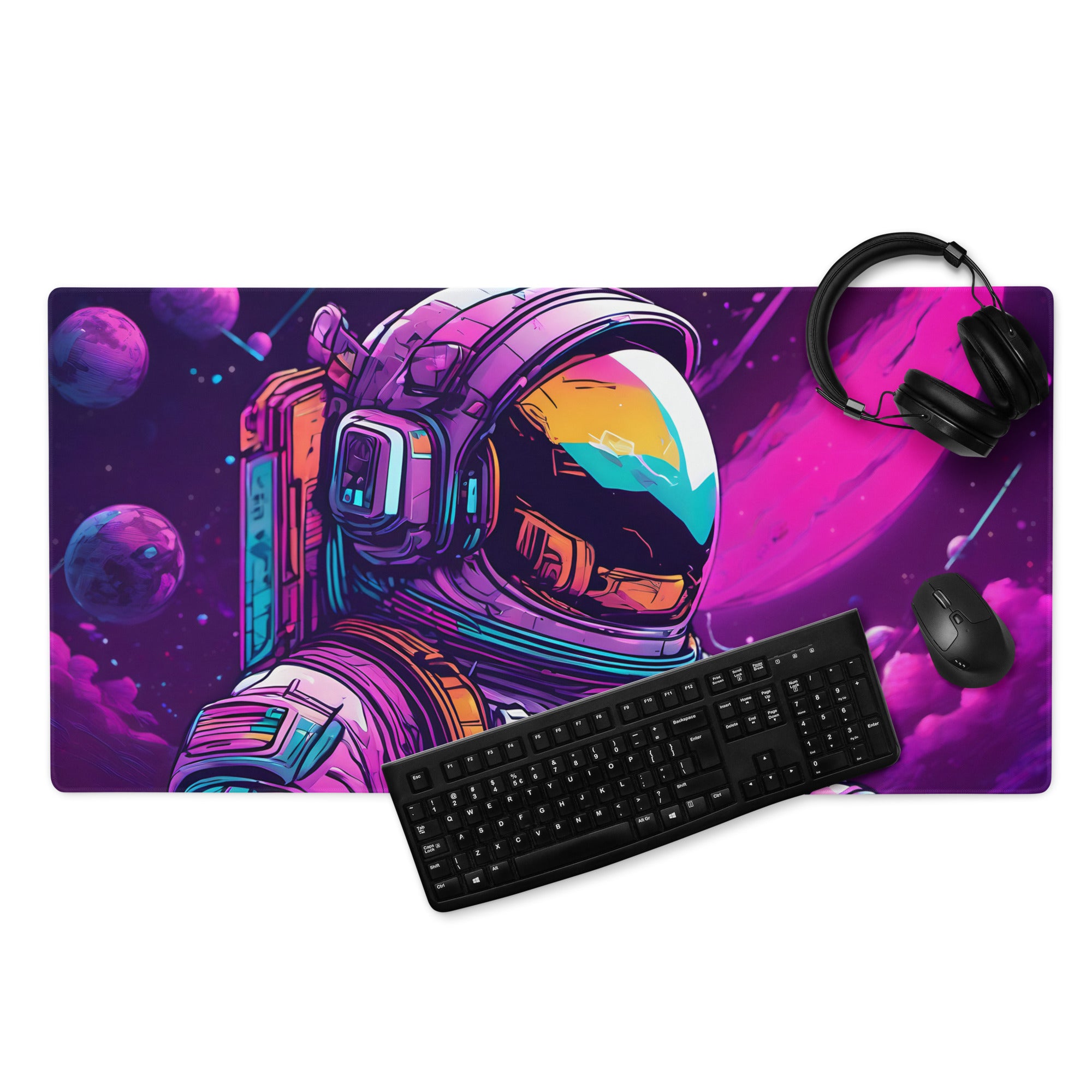 Deskmat | Custom Space Astronaut  Theme AT-4 Desk Mat | Gaming Pad For PC Laptop | High Quality Mouse Pad