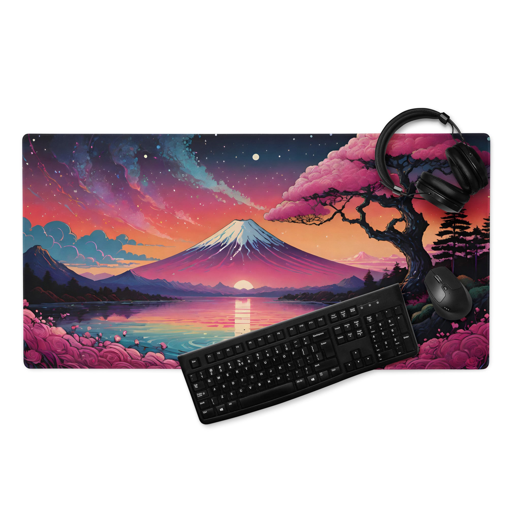 Deskmat | Custom Mount Fuji Theme MF-2 Desk Mat | Gaming Pad For PC Laptop | High Quality Mouse Pad