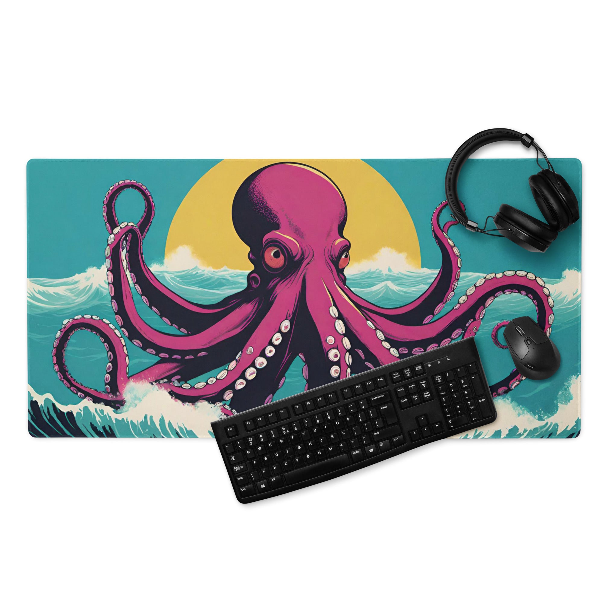 Octopus Desk Mat | High Quality Gaming Pad for PC Laptop Keyboard | Custom Printed Mouse Pad