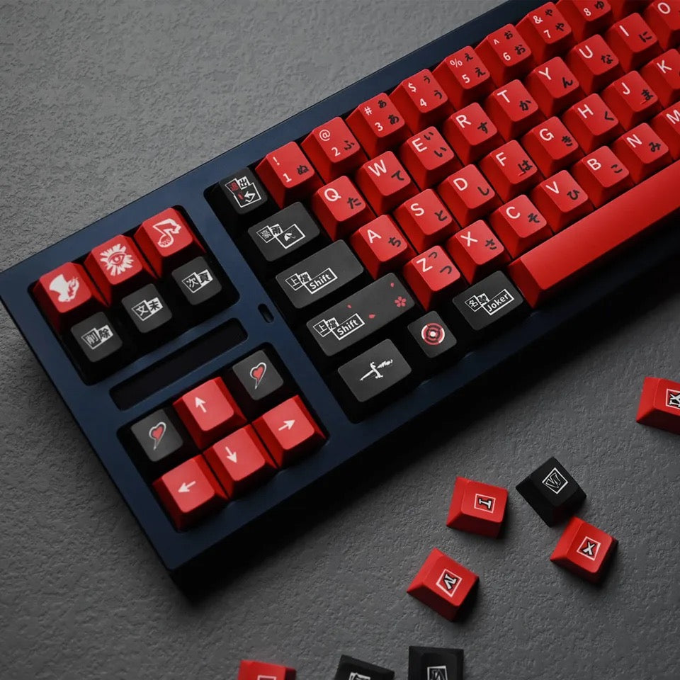 Keys | 142 PCs Video Game Keycaps | Persona 5 Theme | For Mechanical Keyboards | Dye Sublimation ISO Layout Sub Japanese