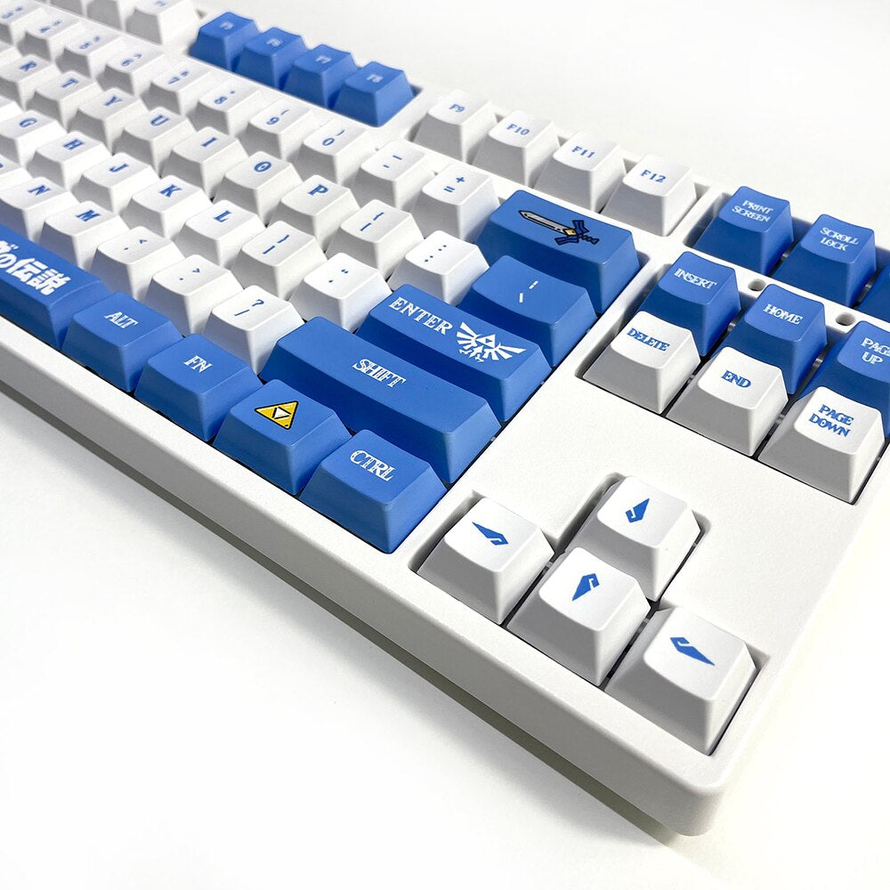 Keys | 108 Custom Keycaps "Link” Theme for Mechanical Keyboards Dye-Sub OEM Profile