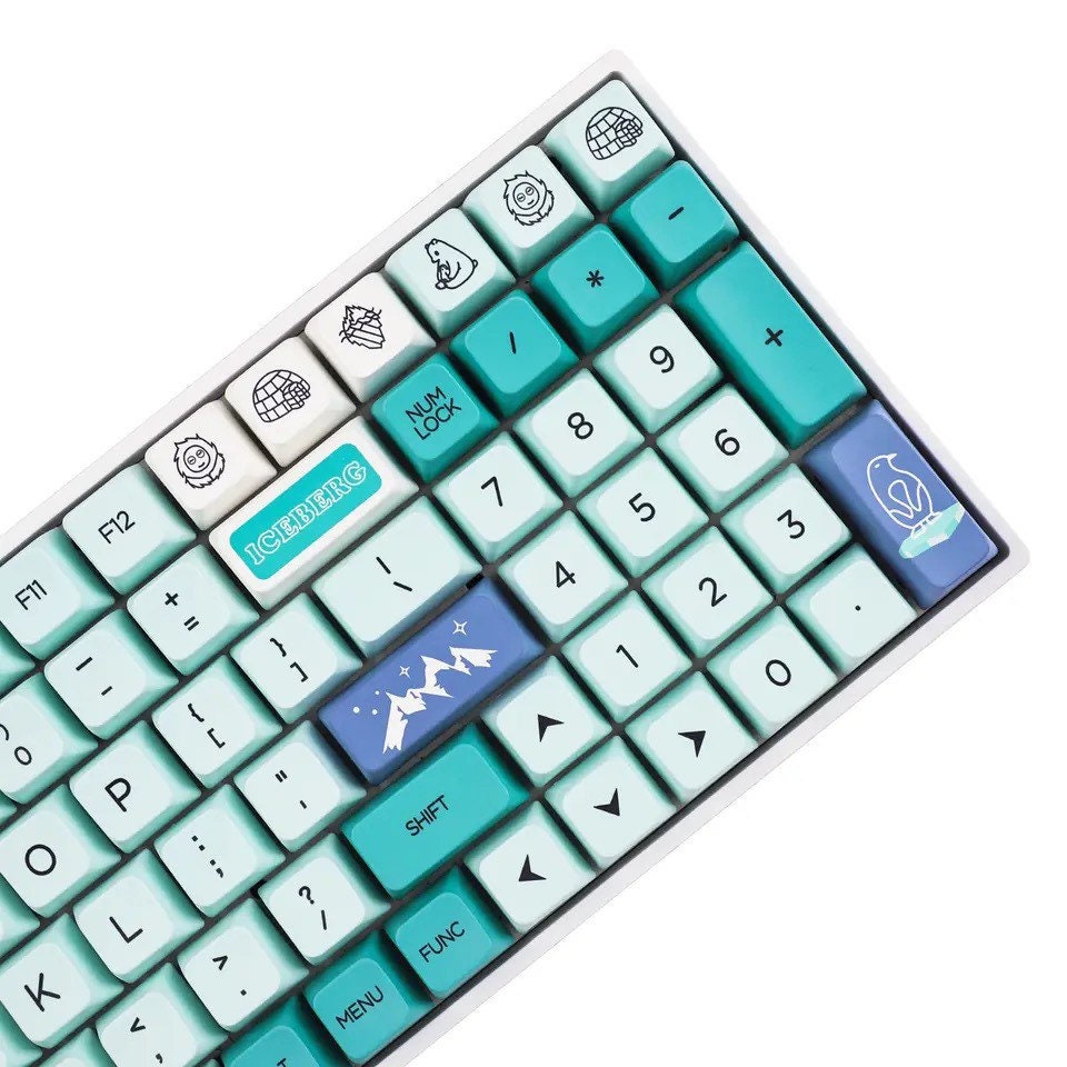 Keys | 145 Custom Keycaps | “Penguin” Theme | For Mechanical Keyboard MX Switch Type | MDA Profile