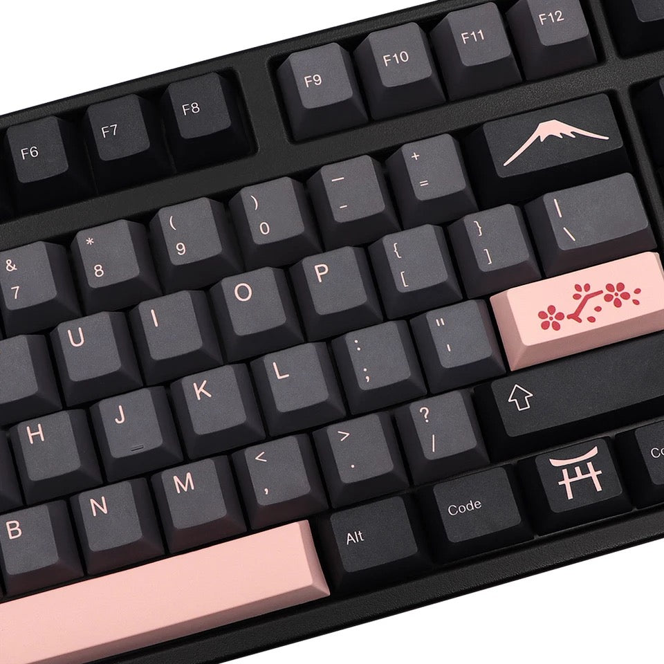 Keys | 136/148 Custom Keycaps | Sakura Tree Theme | Cherry Profile | Dye-Sublimation | Japanese Legends