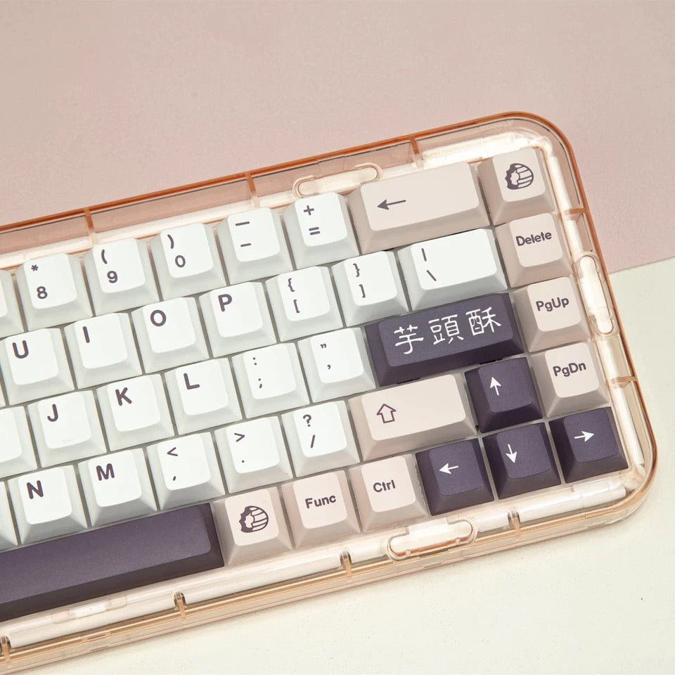 Keys | 140 PCs "Lunch Box" Theme PBT Keycaps for Mechanical Keyboards Dye-Sub Cherry Profile