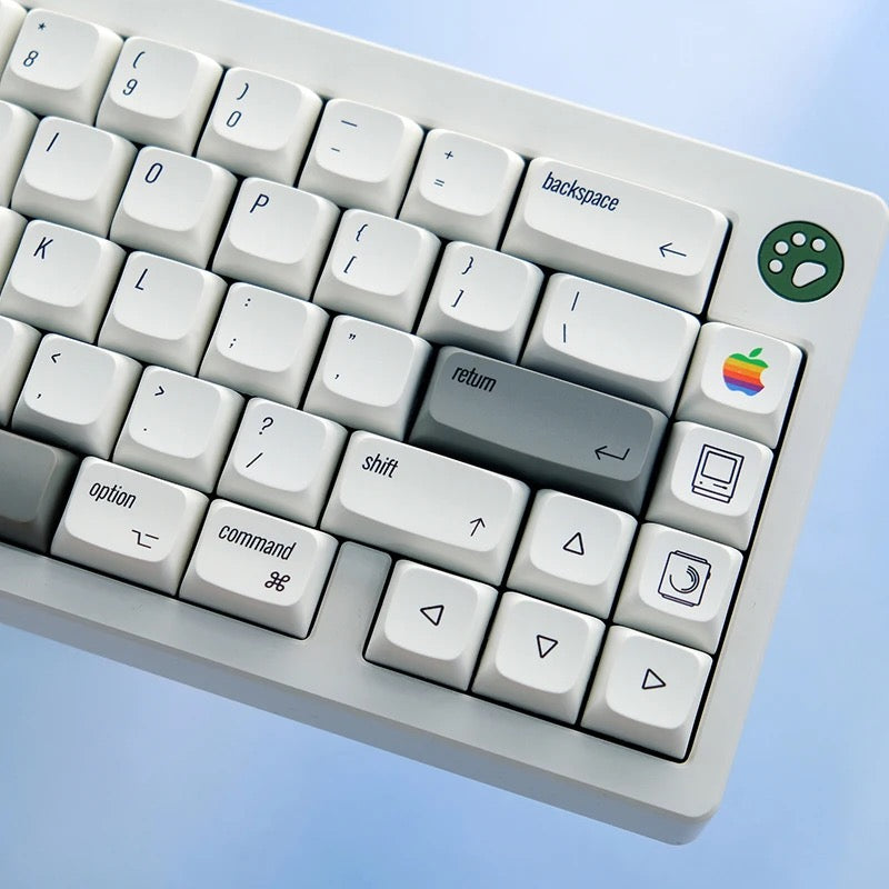 127 Retro Keycaps in Classic Apple Macintosh Theme